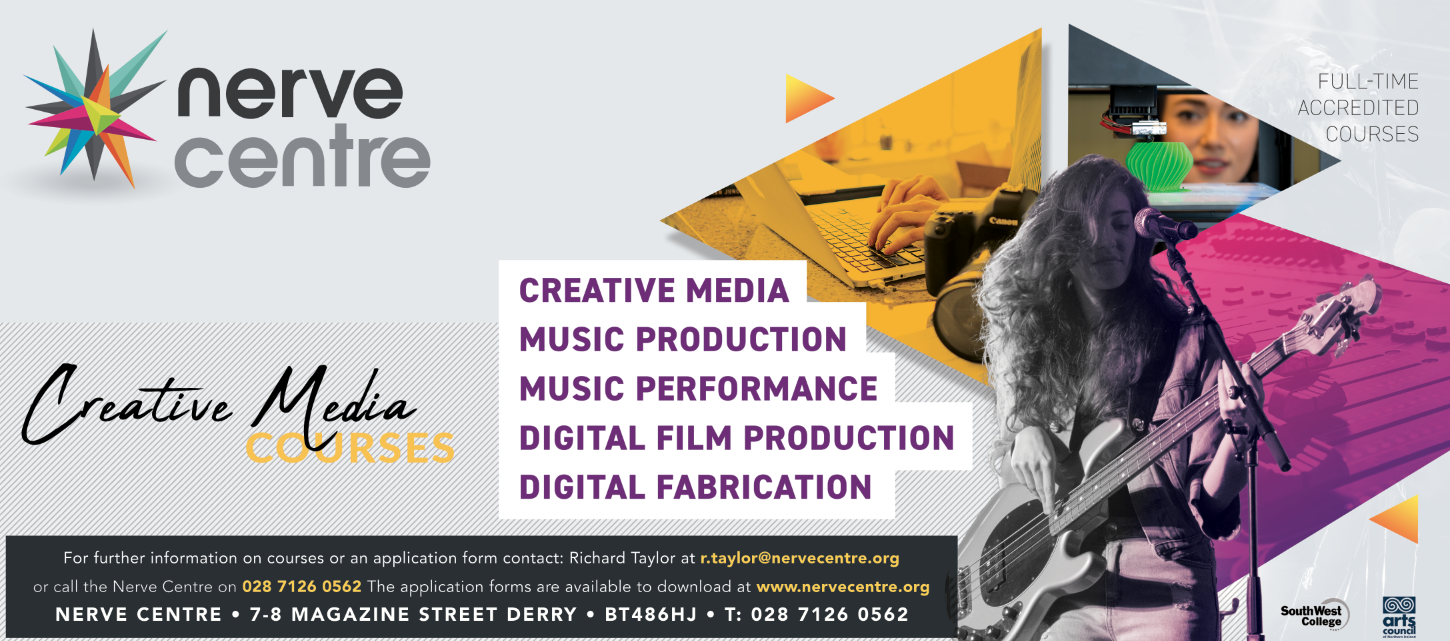 Get Into The Creative Industries with Nerve Centre’s Full-Time Courses